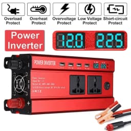 Car Power Inverter Converter Sine Wave DC 12V to AC 220V Transformer Convert LED Dispaly Converter Car Charger Converter Adapter
