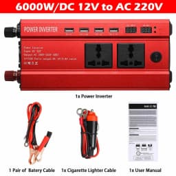 Car Power Inverter Converter Sine Wave DC 12V to AC 220V Transformer Convert LED Dispaly Converter Car Charger Converter Adapter