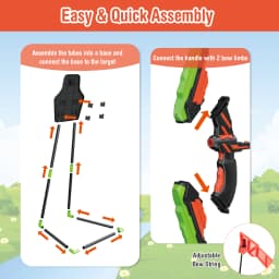 DORTALA Kids Bow and Arrow Set with 20 Suction Cup Arrows