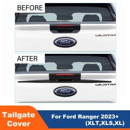 ABS Car Tailgate Cover For Ford Ranger T9 2023 2024 XLT XL XLS Matte Black Rear Door Handle Bowl Trims 4x4 Next Gen Accessories