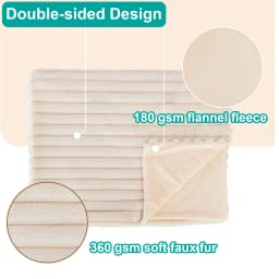 Thicken Winter Throw Blanket Faux Fur Plush Bed Fleece Fluffy Soft Knee Sofa Blanket Double Layer Stitch Bed Blankets