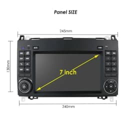 carplay 7" Android 12 128GB+8GB 8 Core multimedia Car DVD Player For Mercedes Benz B200 W169 W245 Viano Vito Sprinter Crafter