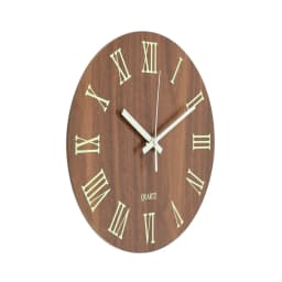 Voltsify Modern Luminous Wood Silent Wall Clock