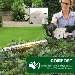 Lightweight Cordless Hedge Trimmer with 2 Battery & Charger, Handheld Tree Branch Cutter Electric Pruning Tool for Garden Lawn Shrub