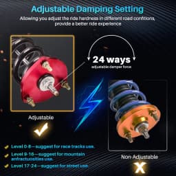 24-Way Damper Coilovers Kit Shock Strut For Lexus IS300 RS200 2001-2005
