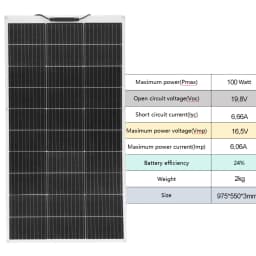XINPUGUANG 100w 200w 12v Portable Flexible Solar Panel 18V 100W - 1000W Plate Cells Monocrystalline Silicon Panel Solar Kit