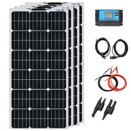 XINPUGUANG 100w 200w 12v Portable Flexible Solar Panel 18V 100W - 1000W Plate Cells Monocrystalline Silicon Panel Solar Kit