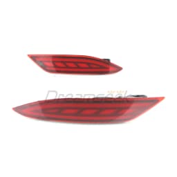 For Honda Vezel HR-V 2014 2015 2016 2017 2018 2019-2021 LED Rear Bumper Tail Light Brake Lamp W/ Reflector Turn Signal Red Lens