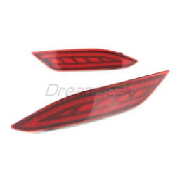 For Honda Vezel HR-V 2014 2015 2016 2017 2018 2019-2021 LED Rear Bumper Tail Light Brake Lamp W/ Reflector Turn Signal Red Lens
