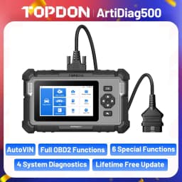 TOPDON ArtiDiag500 Car Diagnostic Tools OBD2 Scanner Engine/ABS/SRS/Transmission Tool OBD2 Code Reader Free Update
