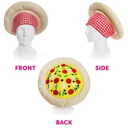 Pizza Hat - Italian Pizza Hat Novelty Food Hat - Perfect for Fancy Dress Events Funny Costume Party Accessory