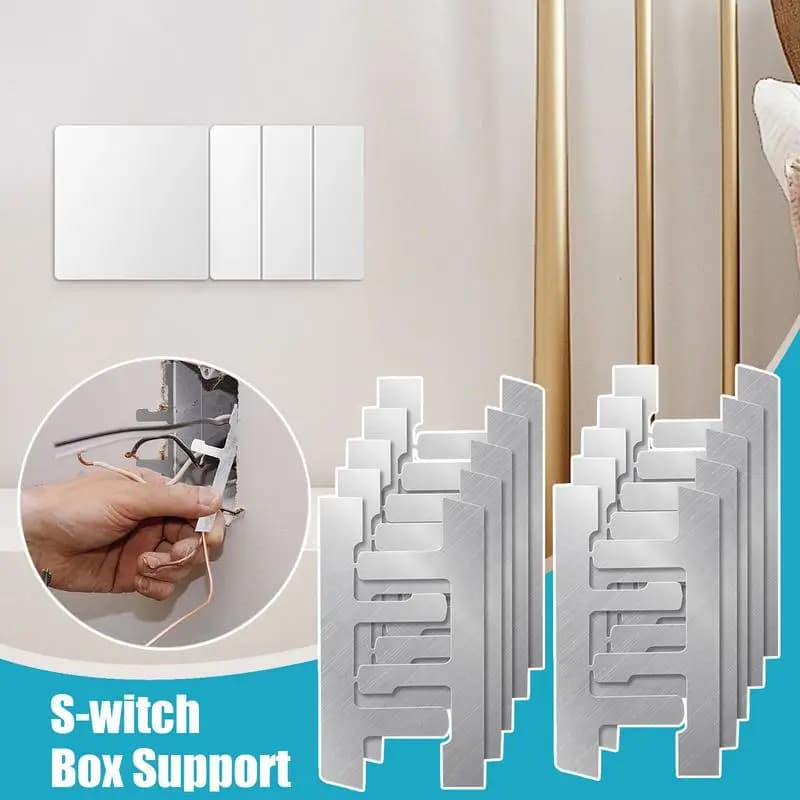 F Clamps For Wall Electrical Box 10X Electrical Wall Control Box F Clamps Support Plaster Ears Included Electricians Maintenance
