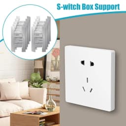 F Clamps For Wall Electrical Box 10X Electrical Wall Control Box F Clamps Support Plaster Ears Included Electricians Maintenance