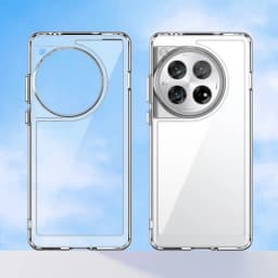 For OnePlus 12 Case Clear Hard PC Back + Soft TPU Bumper Camera Lens Protection Transparent Cover For One Plus 12
