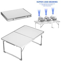 BRIEFNESS Folding Picnic Camping Table,Aluminium Lightweight Foldable Outdoor Garden Backyards BBQ Portable Table.