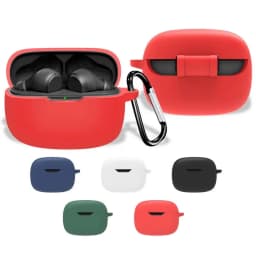 Silicone Earphones  Cover Case For JBL Wave Beam Earbuds  Anti-Drop Protective Shell For Blue Tooth Headphones With Carabiner