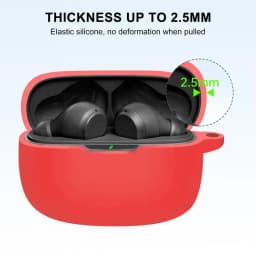 Silicone Earphones  Cover Case For JBL Wave Beam Earbuds  Anti-Drop Protective Shell For Blue Tooth Headphones With Carabiner