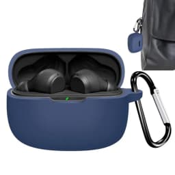 Silicone Earphones  Cover Case For JBL Wave Beam Earbuds  Anti-Drop Protective Shell For Blue Tooth Headphones With Carabiner