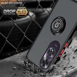 Armor Matte Case For OPPO A60 A40 A40M A80 A79 5G A98 A78 A58 A38 A18 A3 Pro Cover Ring Holder Stand Shockproof Coque Fundas