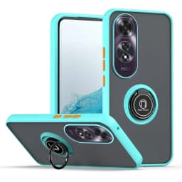 Armor Matte Case For OPPO A60 A40 A40M A80 A79 5G A98 A78 A58 A38 A18 A3 Pro Cover Ring Holder Stand Shockproof Coque Fundas