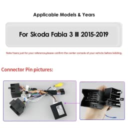 Apple Carplay Android Auto Car Multimedia Player for Skoda Fabia 3 III 2015 GPS Tracker Autoradio 360°Vehicle Camera DVR in Dash