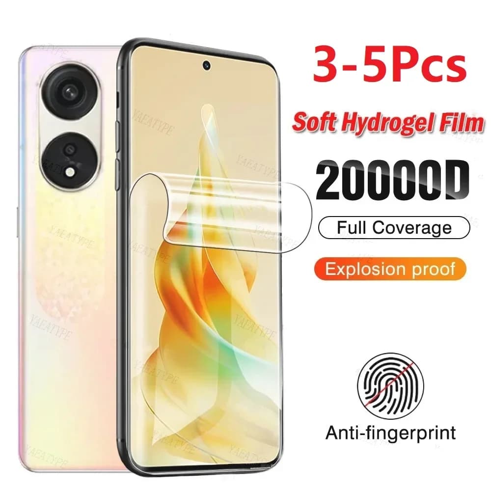 3-5Pcs Hydrogel Film For Oppo Reno 10 5G Reno10 Pro Screen Protector