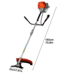 52cc Weed Wacker Gas Powered Trimmer 2 in 1 Cordless Hedge Trimmer 2-Stroke Brush Cutter Handheld Lawn Mower Garden Power Tools