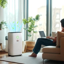 HOMCOM 20L/Day Portable Quiet Dehumidifier for Home, Electric Air De-Humidifier