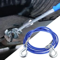 Heavy-Duty Tow Strap Steel Wire Towing Strap Car Supplies Anti-Slip High Tensile Strength For Truck Boats Motorcycles