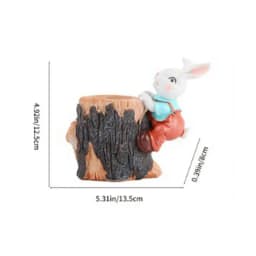 Succulent Plant Pots Bunny Resin Garden Container Rabbit Succulent Planter Garden Pots For Yard Patio Lawn Balcony Indoor