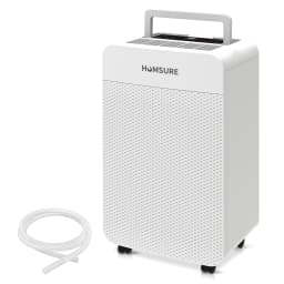 HUMSURE Electric Dehumidifier 25L/24H, Dehumidifier Basement Rooms with 5.5 Litre Water Tank, Timer, Automatic Defrosting