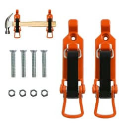 2PCS Shovel Mount for Roof Rack Wall Mounting Brackets Metal Rubber Clamp Space Saving Sturdy Quick Release Shovel Holder