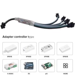 1-10PCS DC5-24V Mini SPI Signal Repeater Amplifier for WS2812B WS2811 1903 16703 IC Pixel RGB LED Strip Addressable Dream Color