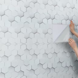 3D Modern PVC Wallpaper Hexagon Pattern Home Wall Decor Wallpaper Roll for Living Room Bedroom Walls