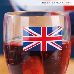 Pack of 12 Union Jack Plastic Wine Glasses - 300ml/10oz Durable, Reusable Cups for Parties, BBQs & British Celebrations