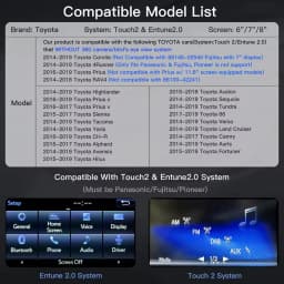 AUTOABC 2025 Wireless Carplay For Toyota Auris C-HR 2014-2018 with Android Auto Mirror Link AirPlay Functions