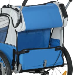HOMCOM 2 Seat Bike Trailer with 5 Point Harness, for 18+ Months