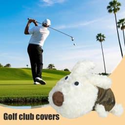 Golf Club Covers Plush Dog Driver Protector Headcover For Golf Club For Fairway/Hybrid For Women Men Sports Use