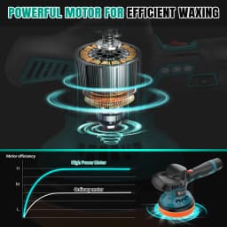 12V Cordless Car Buffer Polisher,6 Variable Speed Car Polishing Kit, For Car Detailing/Polishing/Waxing/Scratch Removing