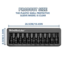 31Pcs Impact Hex Torx Star Spline Bit Sockets Set 3/8" Drive Short Reach Allen Star CR-V S2 Steel Garage Repair Tools Kit