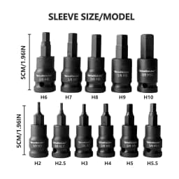 31Pcs Impact Hex Torx Star Spline Bit Sockets Set 3/8" Drive Short Reach Allen Star CR-V S2 Steel Garage Repair Tools Kit