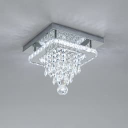 Voltsify Modern Crystal Ceiling Light with Droplets for Living Rooms, Bedrooms and Nurseries