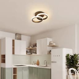 Small LED Ceiling Lights, Double Ring Ceiling Lamp for Bedroom Livingroom Dinningroom Cold White or Warm White to Choosed