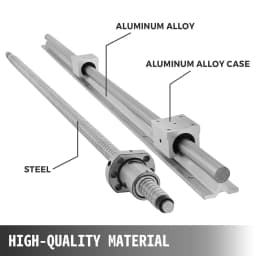 【EU Stock】SBR 16 Linear Guide Rail 6 Set SBR16 - 300/700/1100mm + Ballscrew Set SFU1605 - 350/750/1150mm + BK/BF12 CNC Part