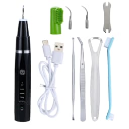 Tieker Ultrasonic Pet Teeth Cleaner Set Cat Dog Grooming Teeth Cleaner Oral Whitening Cleaning Tool Pet Electric Toothbrush