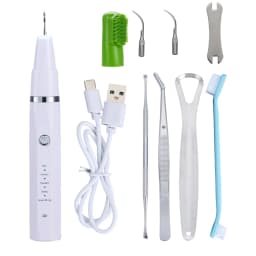 Tieker Ultrasonic Pet Teeth Cleaner Set Cat Dog Grooming Teeth Cleaner Oral Whitening Cleaning Tool Pet Electric Toothbrush