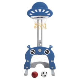 Voltsify 2-in-1 Toddler Basketball Hoop Football Goal Set
