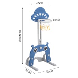 Voltsify 2-in-1 Toddler Basketball Hoop Football Goal Set