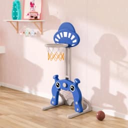 Voltsify 2-in-1 Toddler Basketball Hoop Football Goal Set