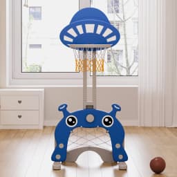Voltsify 2-in-1 Toddler Basketball Hoop Football Goal Set